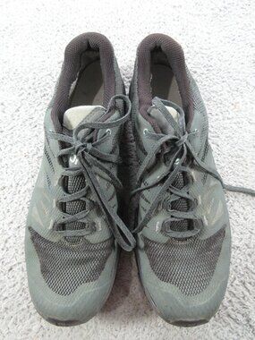 Salomon Trail Running Shoes Green Mesh Contagrip Low Top Sneakers Men's Size 12